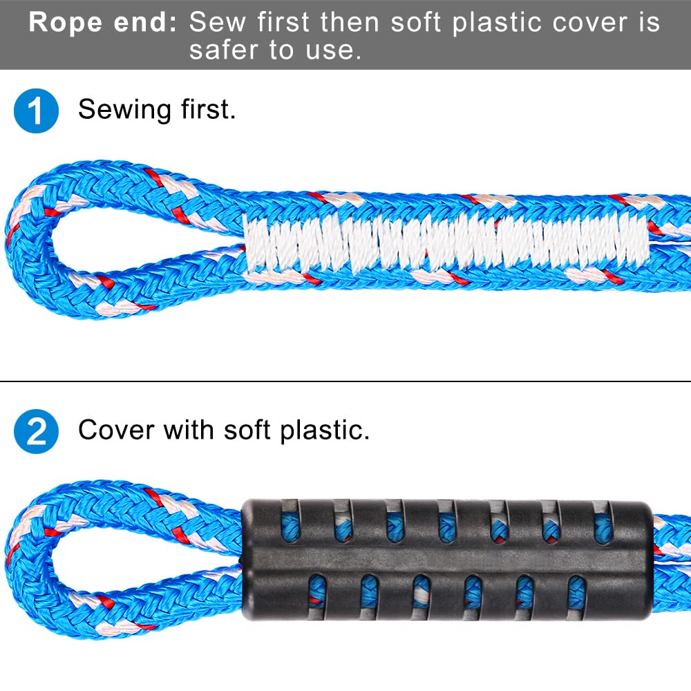Benelabel Boat Tow Harness With Stainless Steel Pulley And Quick Connector For Water Sports - Self Centering And Floating Design