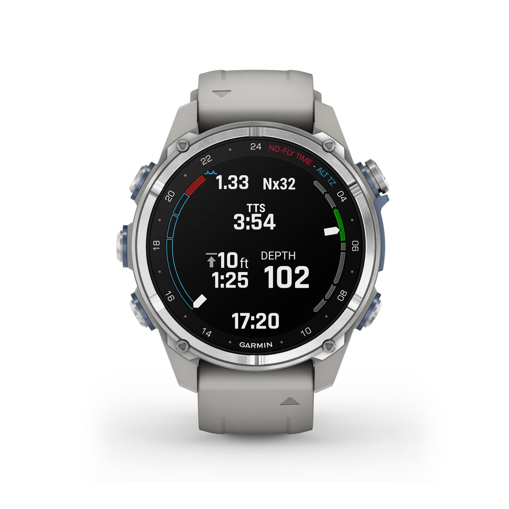 Garmin Descent Mk3, Dive Computer And Multisport Gps Smartwatch, Fog Gray