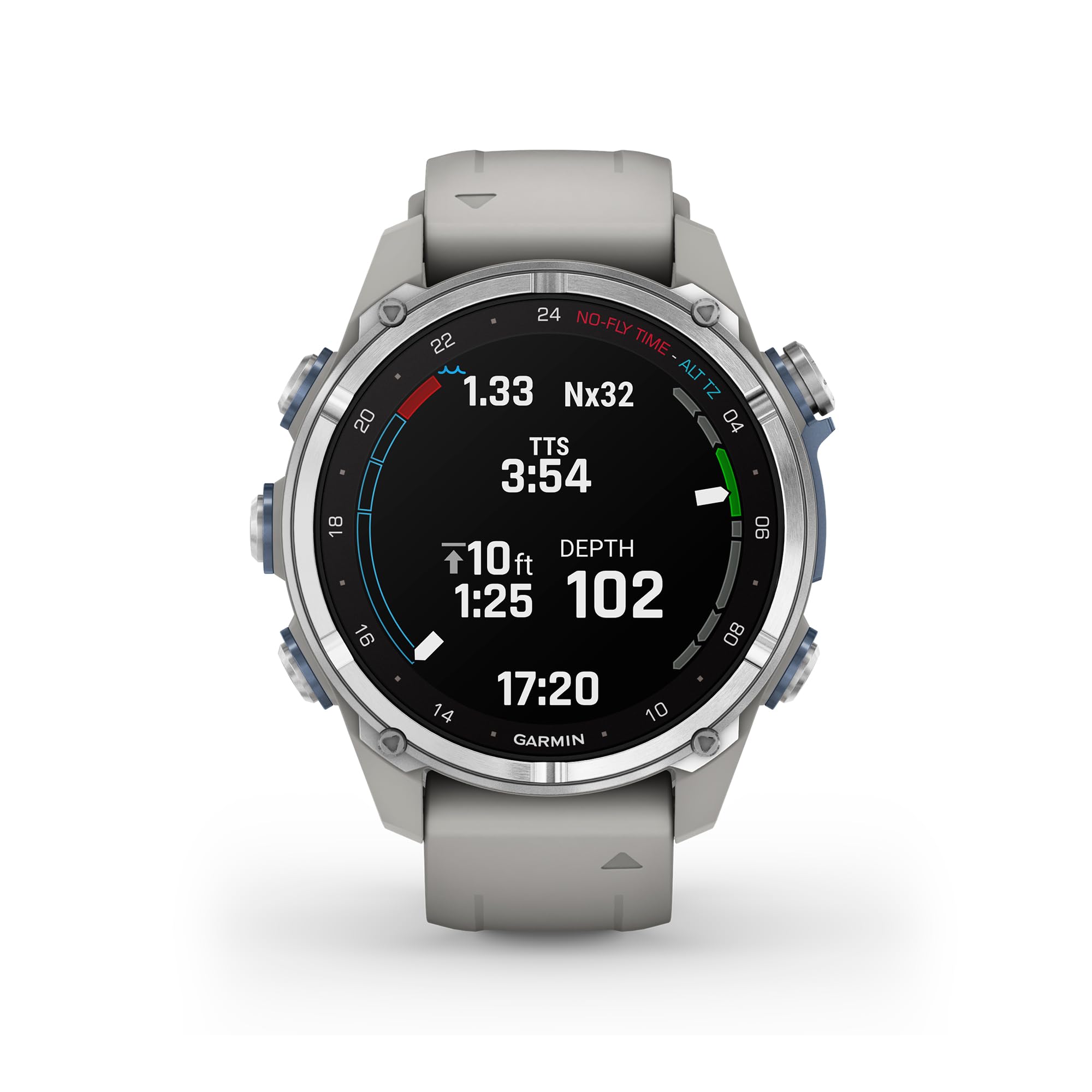 Garmin Descent Mk3, Dive Computer And Multisport Gps Smartwatch, Fog Gray