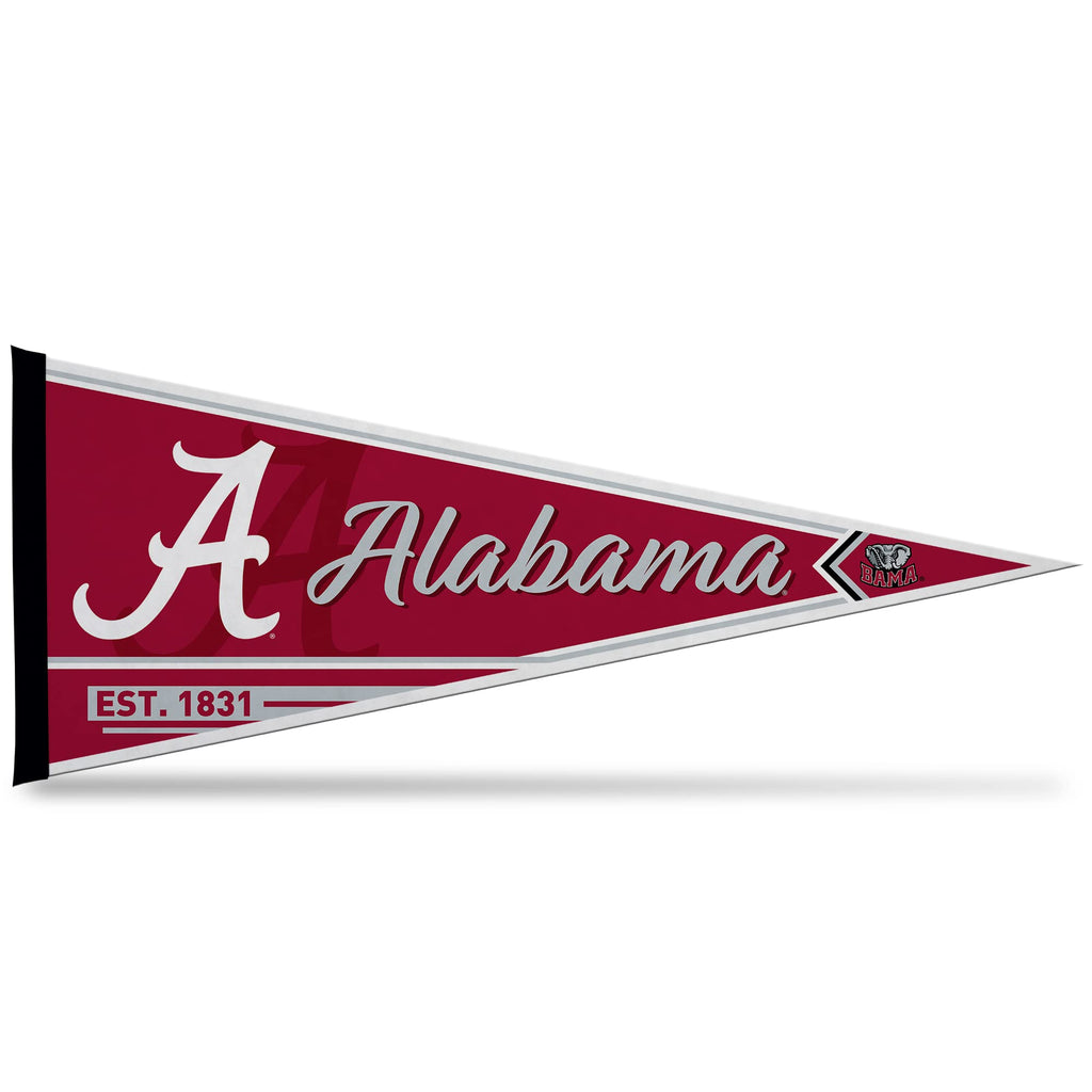 Rico Industries Ncaa Alabama Crimson Tide Classic 12'' X 30'' Felt Wall D  Cor Pennant - Great For Home/Bed Room/Man Cave D  Cor