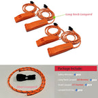 Heimdall Emergency Whistle With Lanyard For Safety Boating Camping Hiking Hunting Survival Rescue Signaling (Orange-4 Pack)