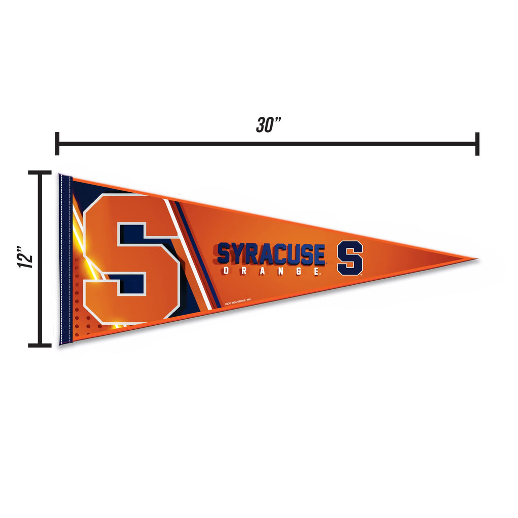 Rico Industries Ncaa Syracuse Orange Primary 12'' X 30'' Felt Wall D  Cor Pennant - Great For Home/Bed Room/Man Cave D  Cor