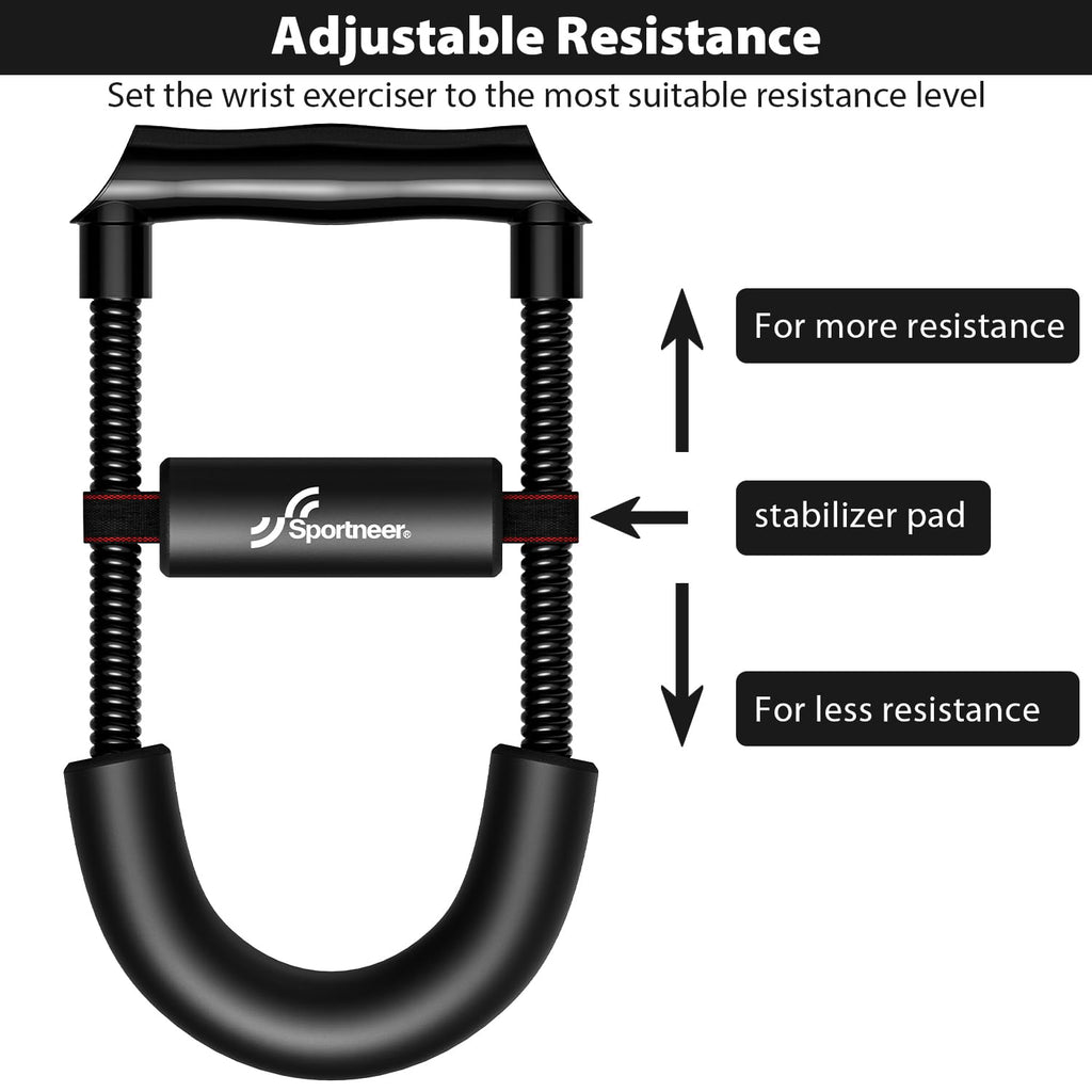 Sportneer Wrist Strengthener Forearm Exerciser Hand Developer Strength Trainer For Athletes, Fitness Enthusiasts, Professionals,