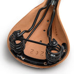 Brooks England Flyer, Touring Leather Handmade Bike Saddle With Suspension Springs, Honey, One Size