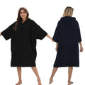 Surf Poncho Hooded Changing Robe For Adults Quick Dry Towel With Pockets Waterproof Wetsuit Changing Towel For Swimming, Beach, 