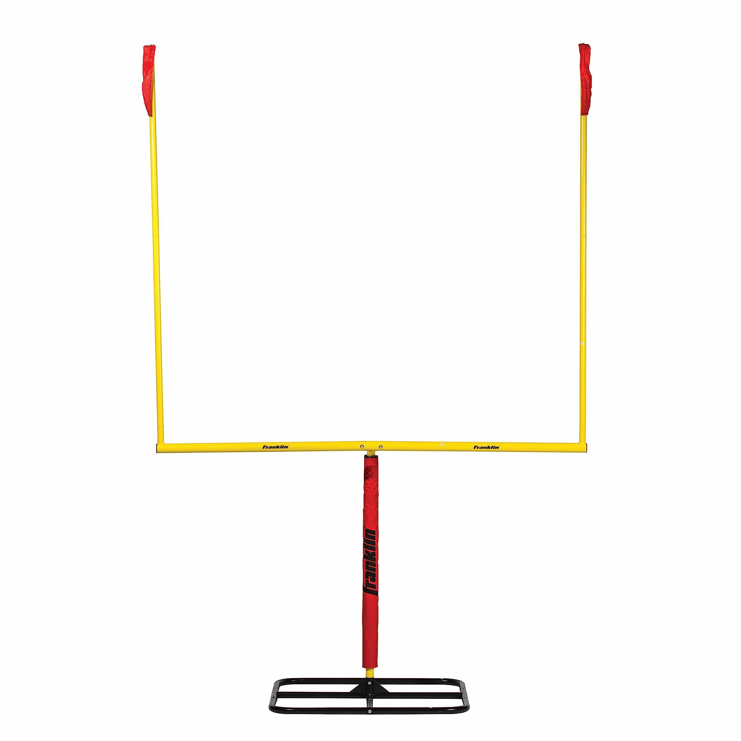 Franklin Sports Authentic Youth Steel Football Goal Post - Metal Field Goalpost for Kids - Backyard Field Goal Kicking Toy - Por
