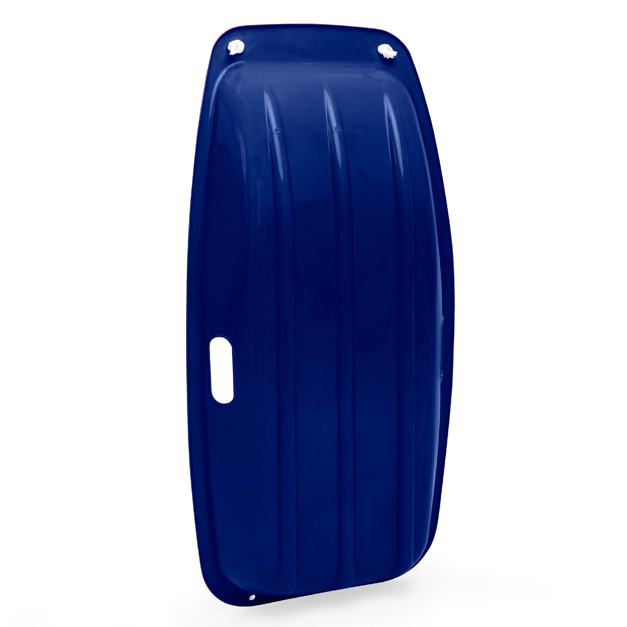 Best Choice Products 35In Kids Plastic Toboggan Snow Sled W/Pull Rope, 2 Handles - Navy