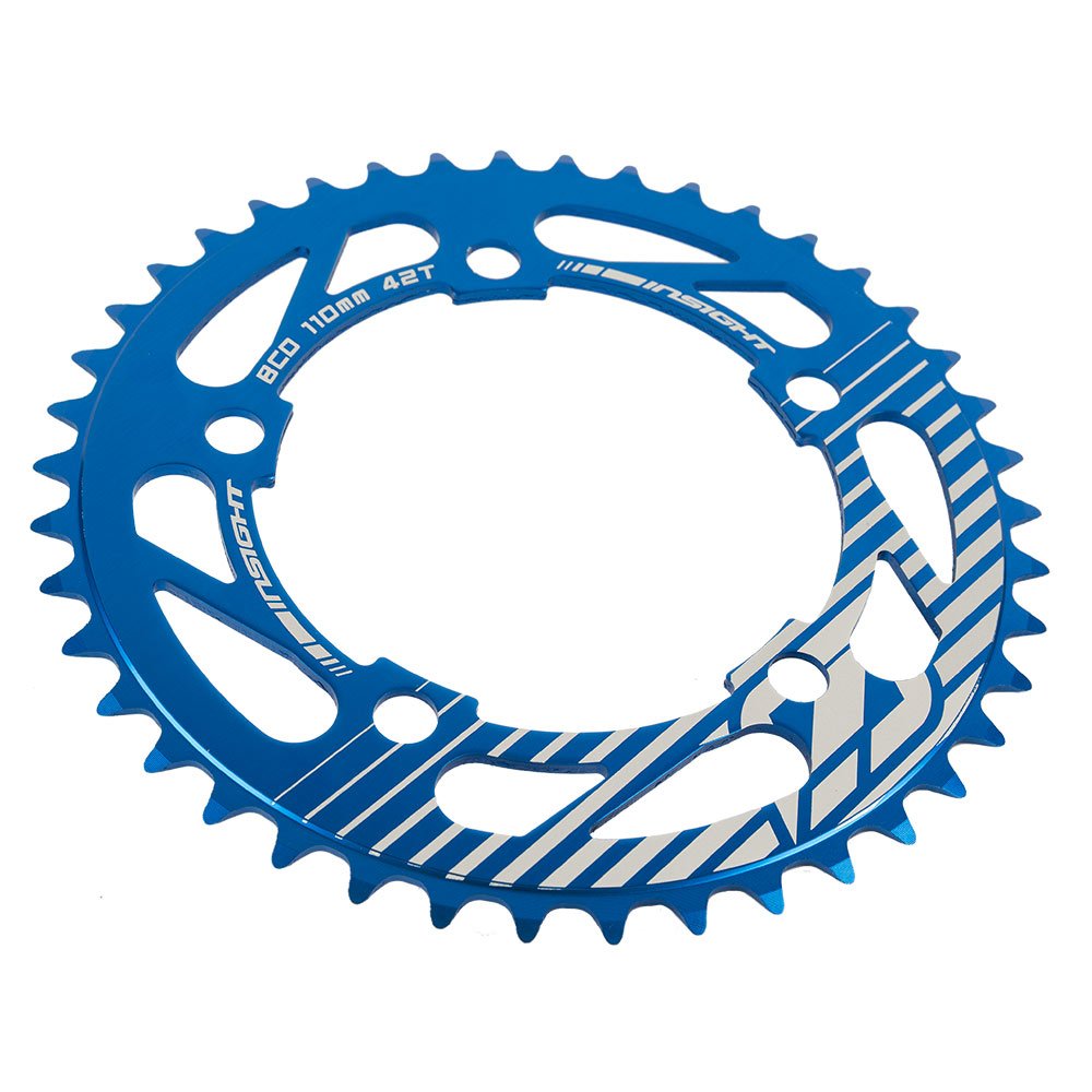Insight 5-Bolt BMX Chainring 110mm BCD 37T Blue
