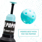 Bandit Sports Popper Plastic Baseballs, Made of Impact-Resistant and Rebounding Material, Perfect Practice Baseballs & Hitting B