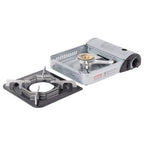 Chef Master 90011 Portable Butane Stove  10,000 Btu Outlet  Camp Kitchen Equipment  Emergency Stove  Hurricane Stove  Single Bur
