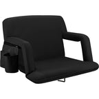 Alpcour Folding Stadium Seat - 25-Inch Extra Wide Padded Adults Camping Reclining Waterproof Bleacher Chair - Best Ultra Extra T