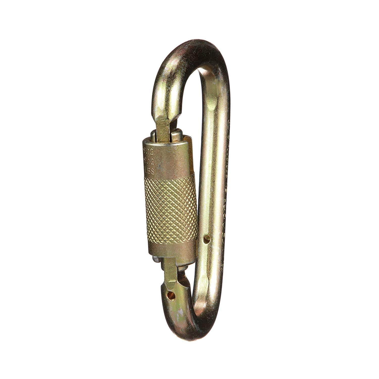 Msa 10089207 Carabiner - Gate Opening: 1'' (25Mm), Length: 4.803'', Lock Type: Auto-Locking With Pin, Material: Steel, Color: Ba