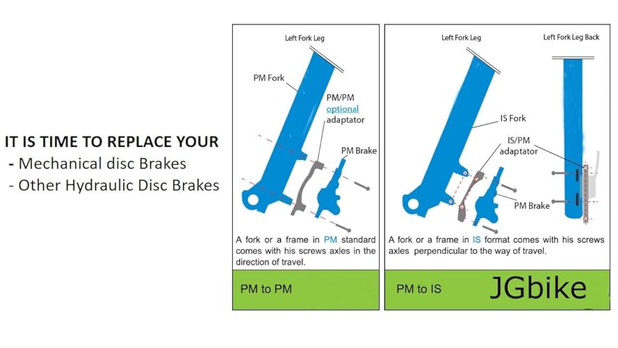 Jgbike Shimano Mt200 Mtb Hydraulic Disc Brake Set For Mountain Bike Bicycle Mtb Xc Trail, E-Bike, Fat Bike, The Best Upgrade Kit