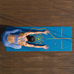 Liforme Printed Yoga Mat - Free Yoga Bag, Patented Alignment System, Warrior-Like Grip, Non-Slip, Eco-Friendly, Biodegradable, S