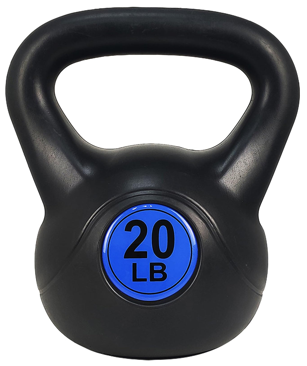 OLIXIS 3-Piece Kettlebell Set, Wide Grip Kettlebell Exercise Fitness Weight Set for Home Gym, Strength Training, 45LBS Set