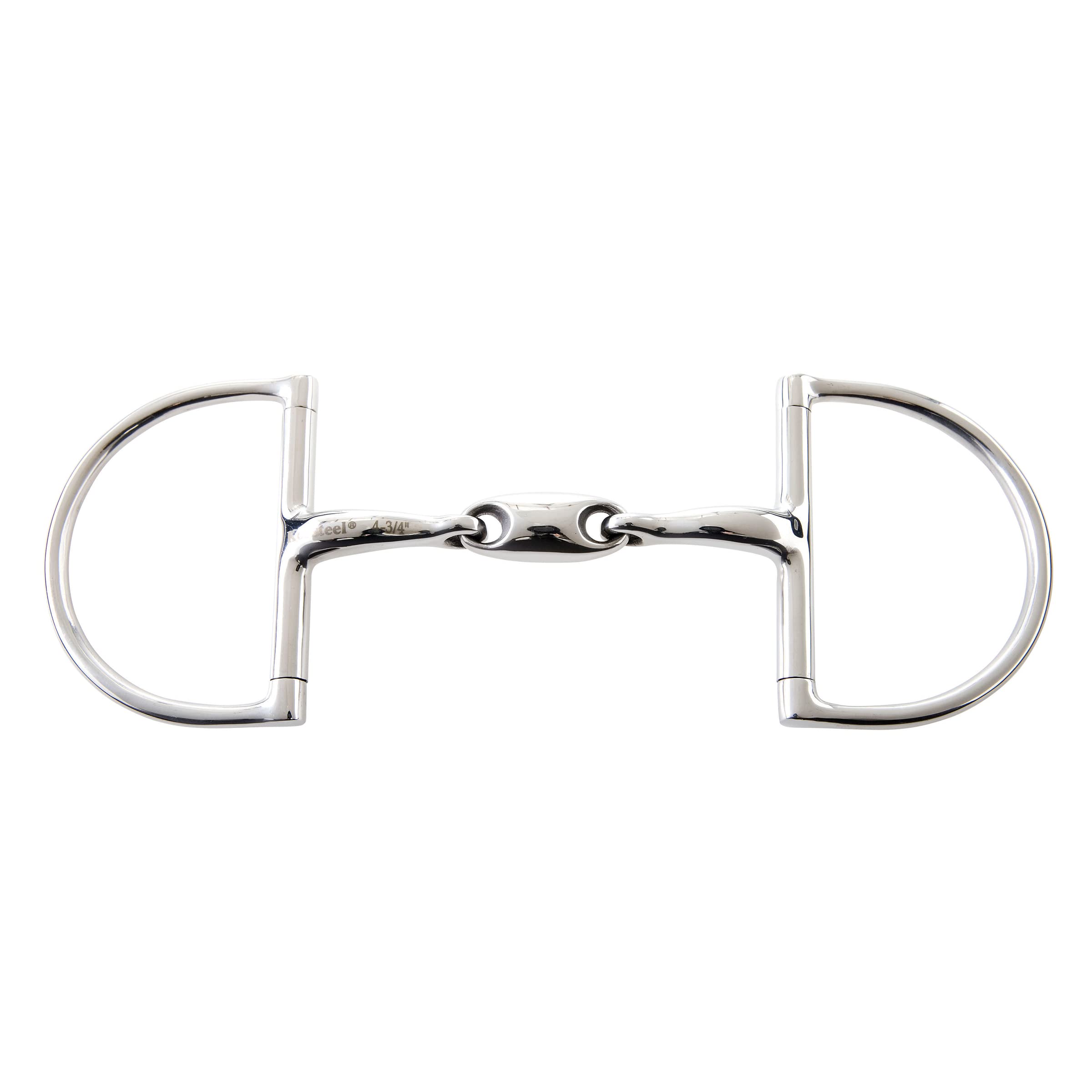 Korsteel Jp Stainless Steel Oval Link Hunter Dee Ring Snaffle Bit, 5''