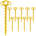 Tent Stakes Sand Stakes For Beach Tent 10 Pack Spiral Anchor Stakes 9.4 Inch Heavy Duty Screw Canopy Stakes For Camping, Hiking 