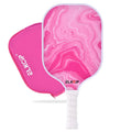 Composite Pink Pickleball Paddle with Cover for Women, Graphite Carbon Fiber Polypropylene Honeycomb Core Pickleball Racquet Gif