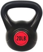 Fitvids Wide Grip 3-Piece Kettlebell Exercise Fitness Weight Set, Include 5 Lbs, 10 Lbs And 15 Lbs, Set Of 3 Kettlebells
