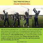 Weighted Elbow Brace - Shoulder Turn & Straight Arm Golf Swing Trainer Increasing The Moment Of Inertia Force (Rigid, Us Patente