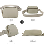Vorolo Fanny Pack Christmas Gift For Women And Men Crossbody Bag Belt Bag Bum Bag With Adjustable Strap For Sportsblack+Wood Gre
