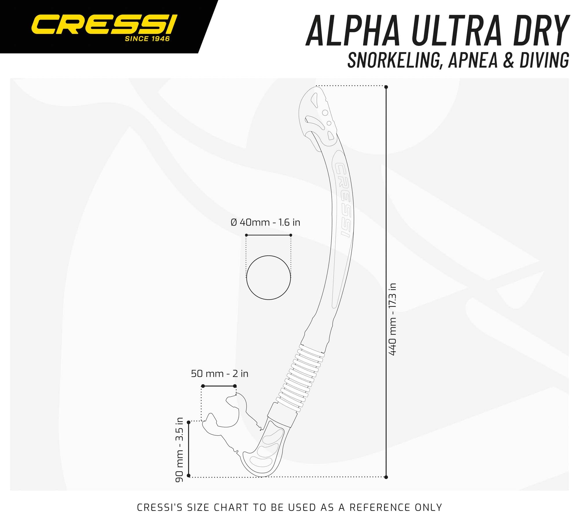 Cressi Alpha Ultra Dry, Black/Black/Black