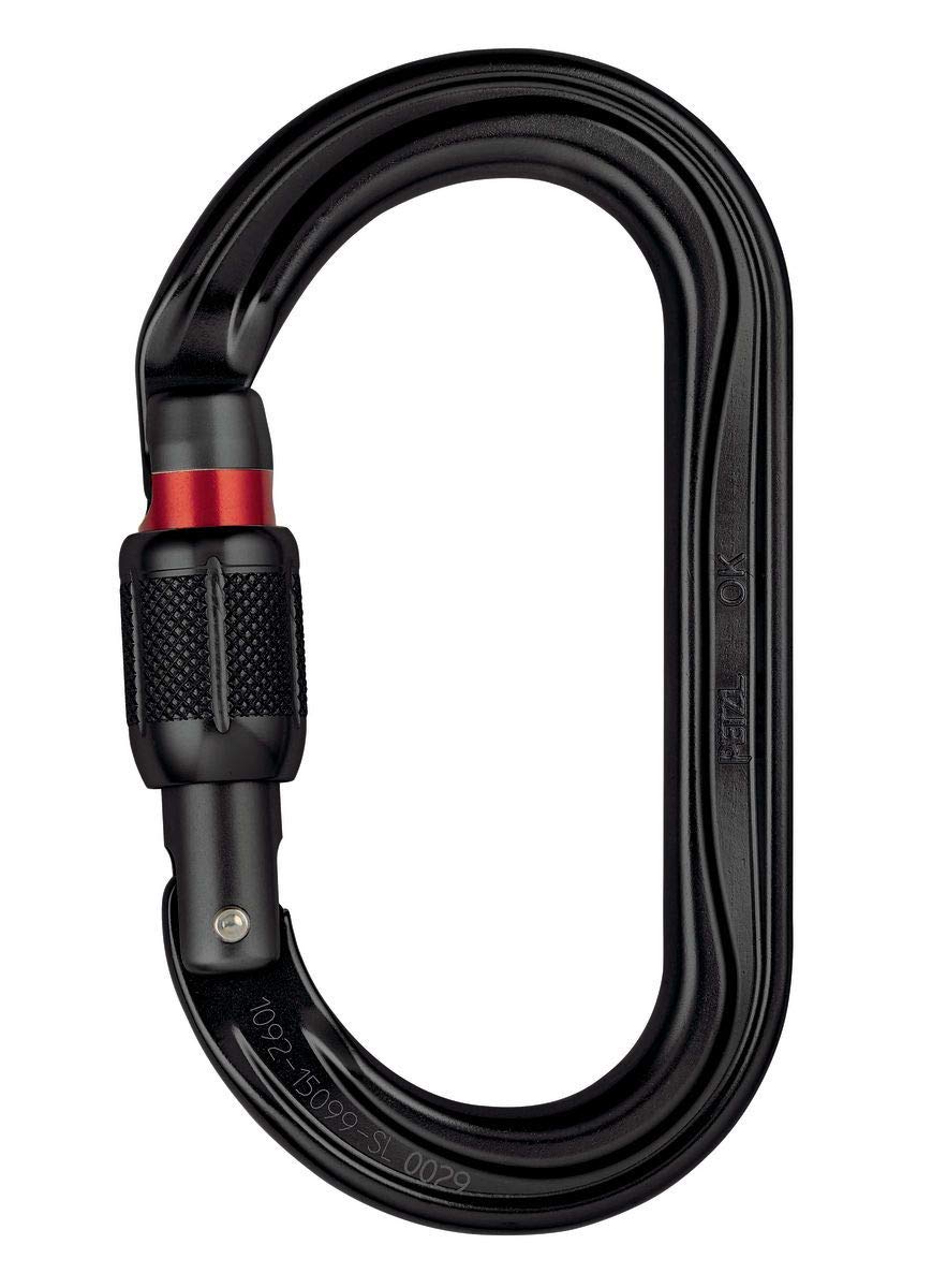 Petzl, Ok Carabiners, Black, Triact-Lock