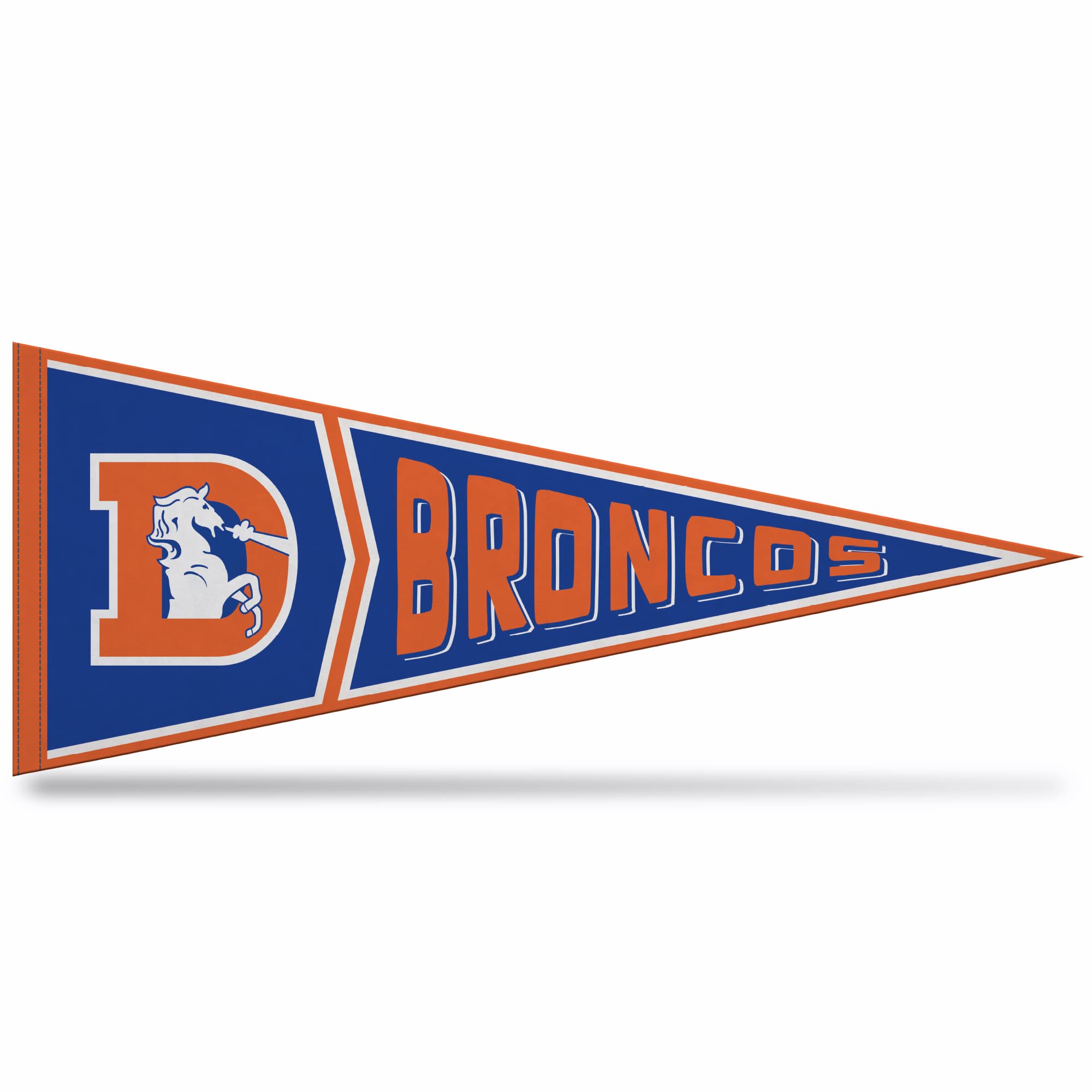 Rico Industries Nfl Football Denver Broncos Retro - Alt 12'' X 30'' Felt Wall D  Cor Pennant - Great For Home/Bed Room/Man Cave