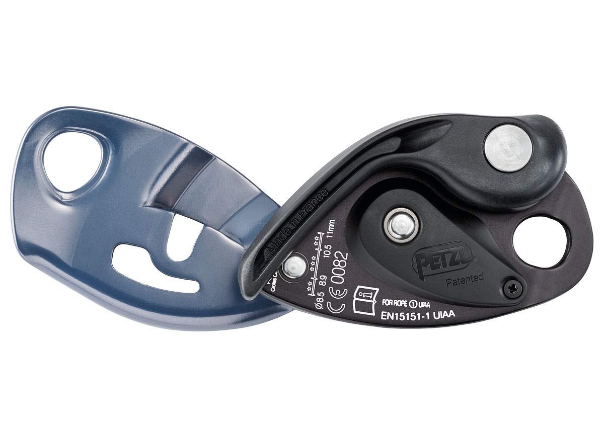 Petzl Grigri Belay Device - Belay Device With Cam-Assisted Blocking For Sport, Trad, And Top-Rope Climbing - Grey