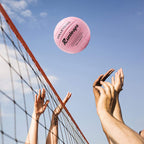 Runleaps Volleyball, Waterproof Indoor Outdoor Volleyball For Beach Game Gym Training (Official Size 5, Pink)