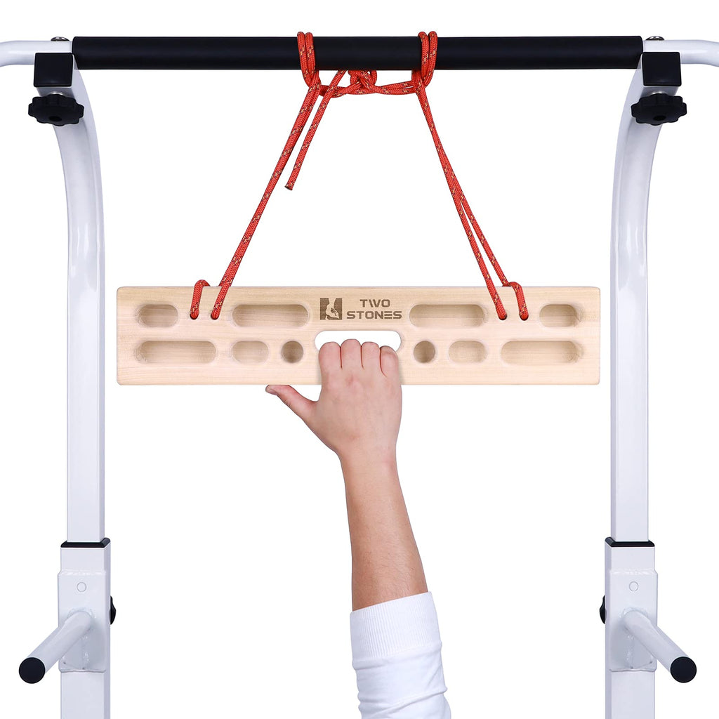 Two Stones Portable Fingerboard As Rock Climbing Training Boards With Edges And Pockets, Portable Climbing Hangboard As Rock Cli
