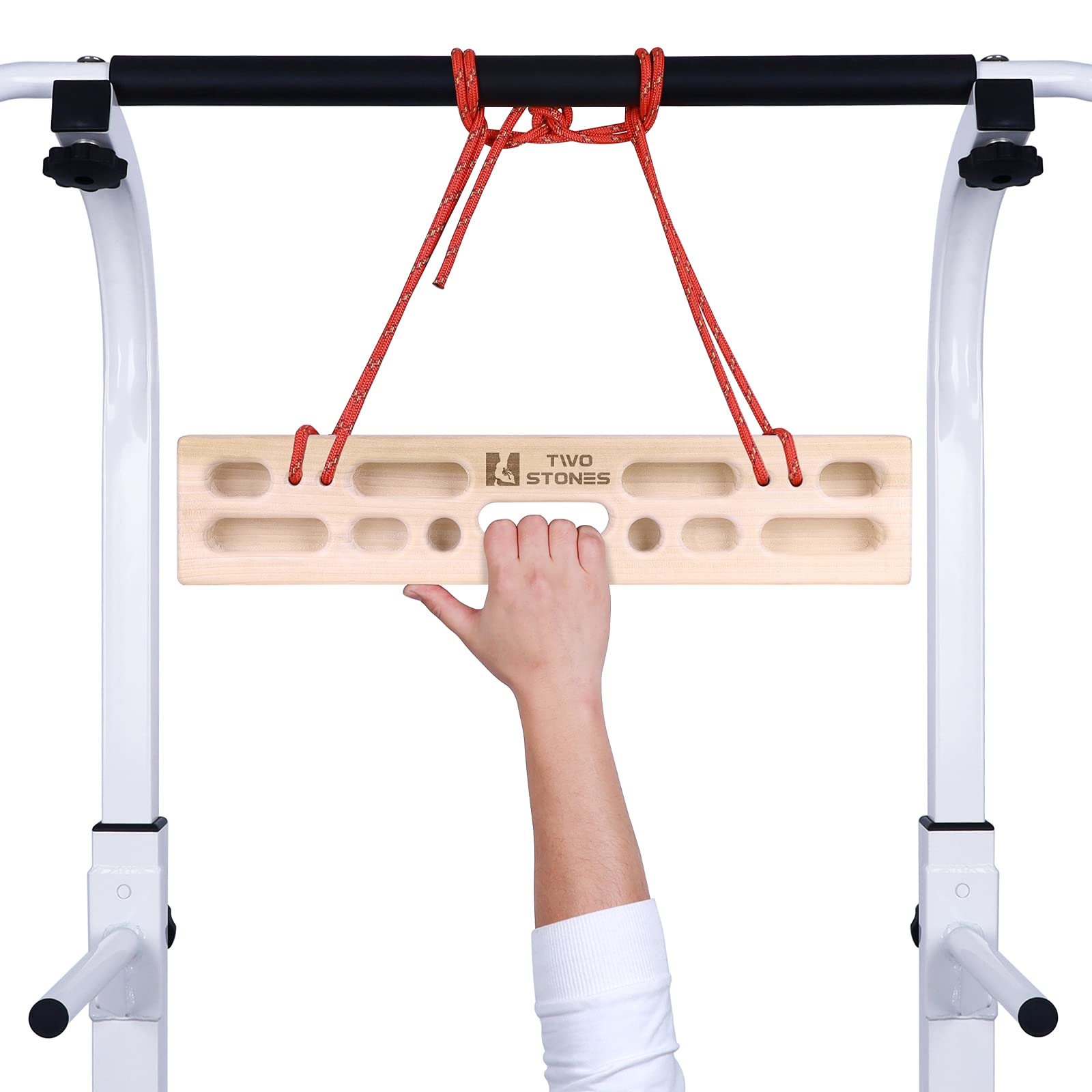 Two Stones Portable Fingerboard As Rock Climbing Training Boards With Edges And Pockets, Portable Climbing Hangboard As Rock Cli