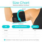 Vive Bicep Brace Compression Sleeve For Tendonitis - Upper Arm Tricep  Bicep Support Brace For Pain Relief - Comfortable, Lightw