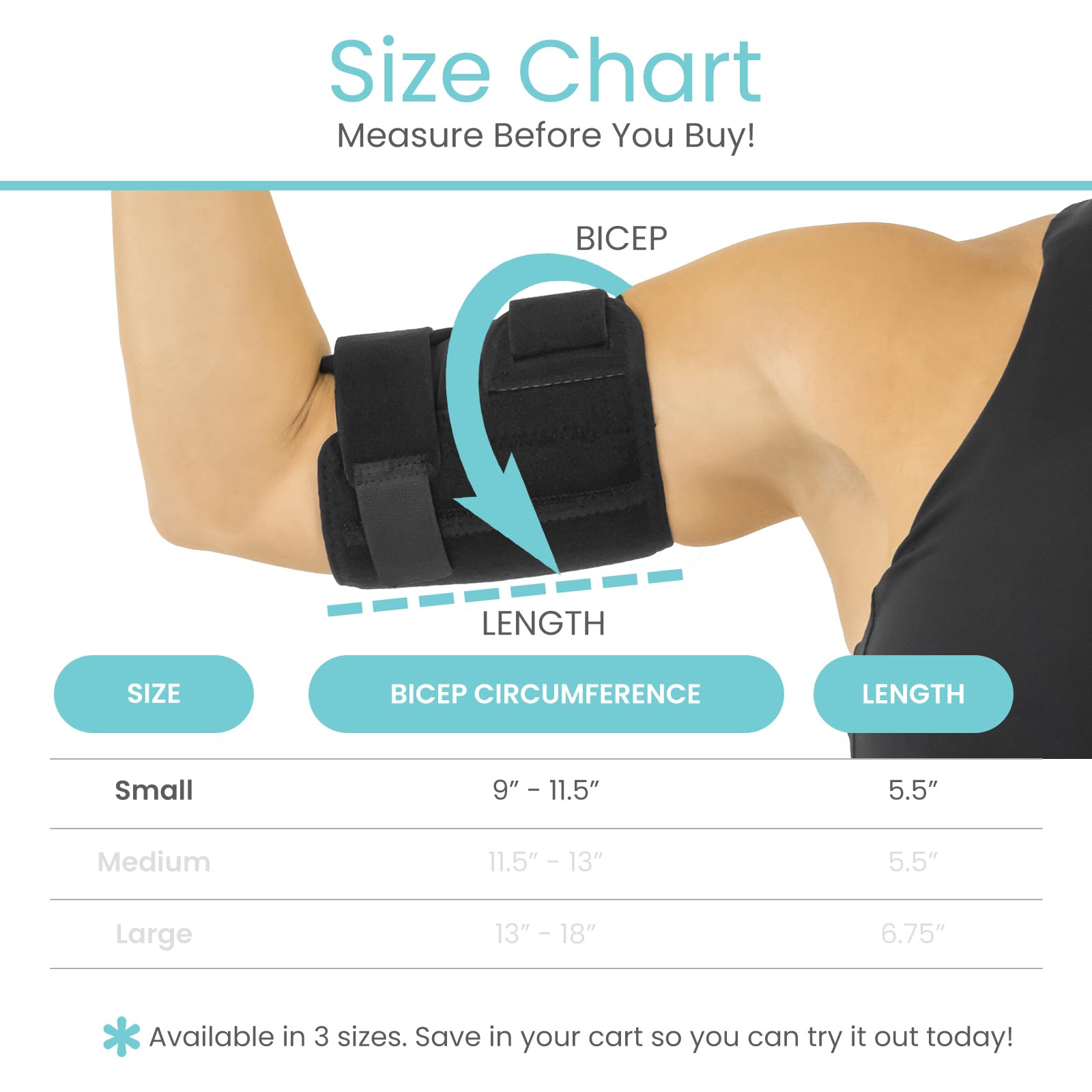 Vive Bicep Brace Compression Sleeve For Tendonitis - Upper Arm Tricep  Bicep Support Brace For Pain Relief - Comfortable, Lightw