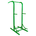 Stamina Pull Up Bar Tower & Dip Station, Free Standing Outdoor Home Gym Equipment, Green - Adjustable and Portable Workout Stand