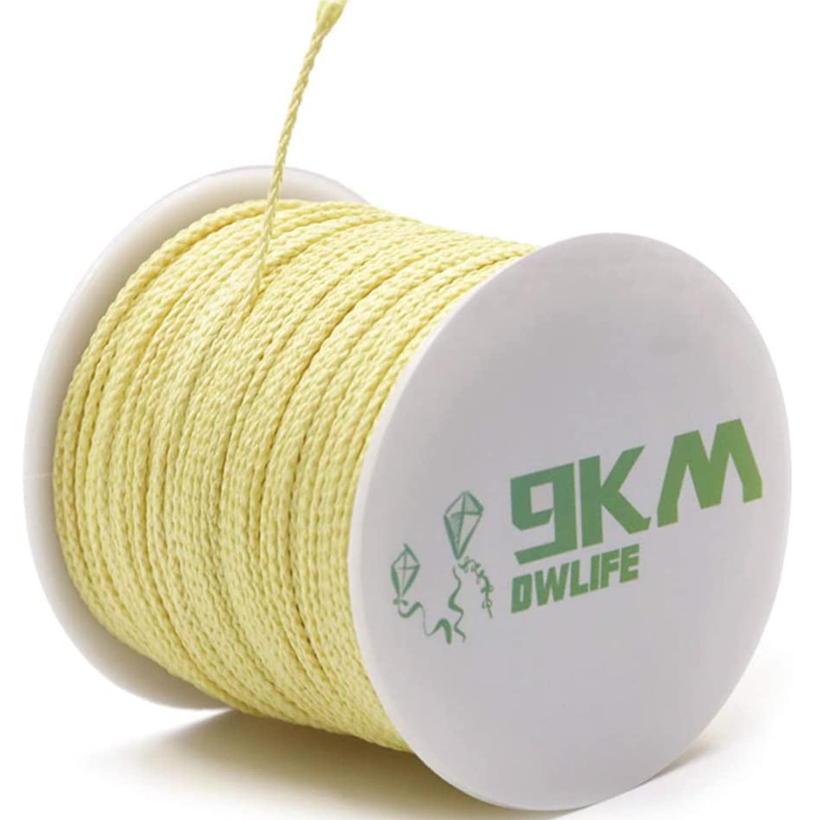 9KM DWLIFE Braided Kevlar Cord, 100lb 0.8mm 100Ft, High Tensile Strength, Abrasion, Flame Retardant, Kite String, Fishing Line, 