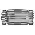Crankbrothers Multi Tool M 10 Bike Tool - Mtb Multi-Tool Nickel - 10 Bicycle Tools (10 In 1 Tool), Ergonomic And Lightweight