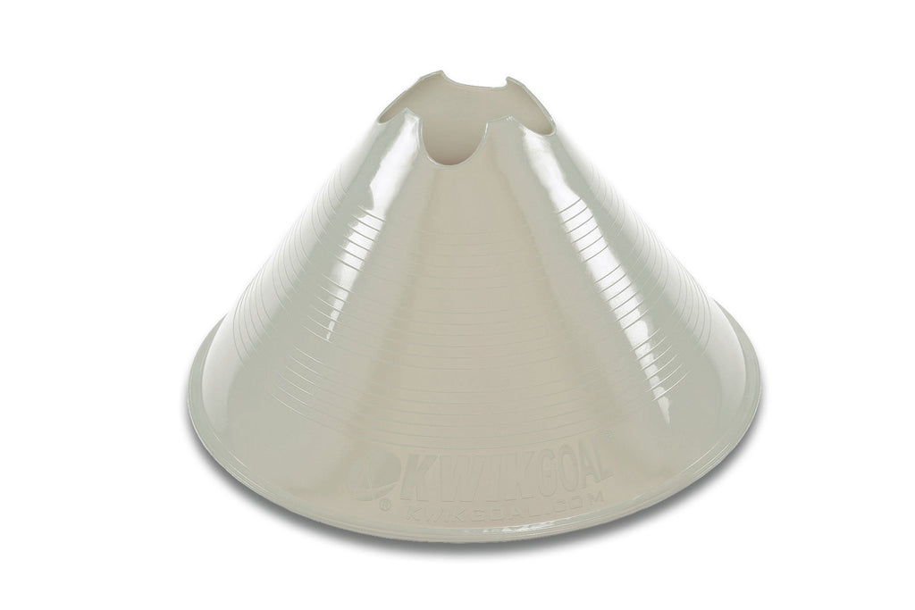 Kwik Goal Jumbo Disc Cone, Pack Of 12 (White), 6-Inch X 11-Inch