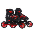 Endless EL1031 Inline Adjustable Skate | Color: Red | Size: Medium (US1-US5) | for Kids 6 to 12 Years | Aluminium Chassis & 100m