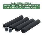 Ultracycle'S Cruiser & Road Foam Grips - Soft And Cushy Design, High-Density Foam Rubber, 4-Piece Kit, 8.5 Inches - Ultimate Com