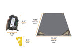 Hzjoyue Outdoor Blanket (71'' X 55'') -Compact, Lightweight, Sand Proof Pocket Blanket Best For The Beach, Hiking, Travel, Campi