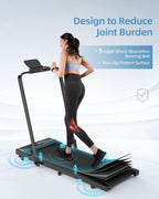 Walking Pad Treadmill With Handle Bar 3.0 Hp Foldable Treadmills 300Lbs Capacity Folding Walking Pad 3 In 1 Under Desk Treadmill