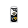 Team Golf NCAA West Virginia Mountaineers Cap Clip With 2 Golf Ball Markers Golf Cap Clip with 2 Removable Double-Sided Enamel M