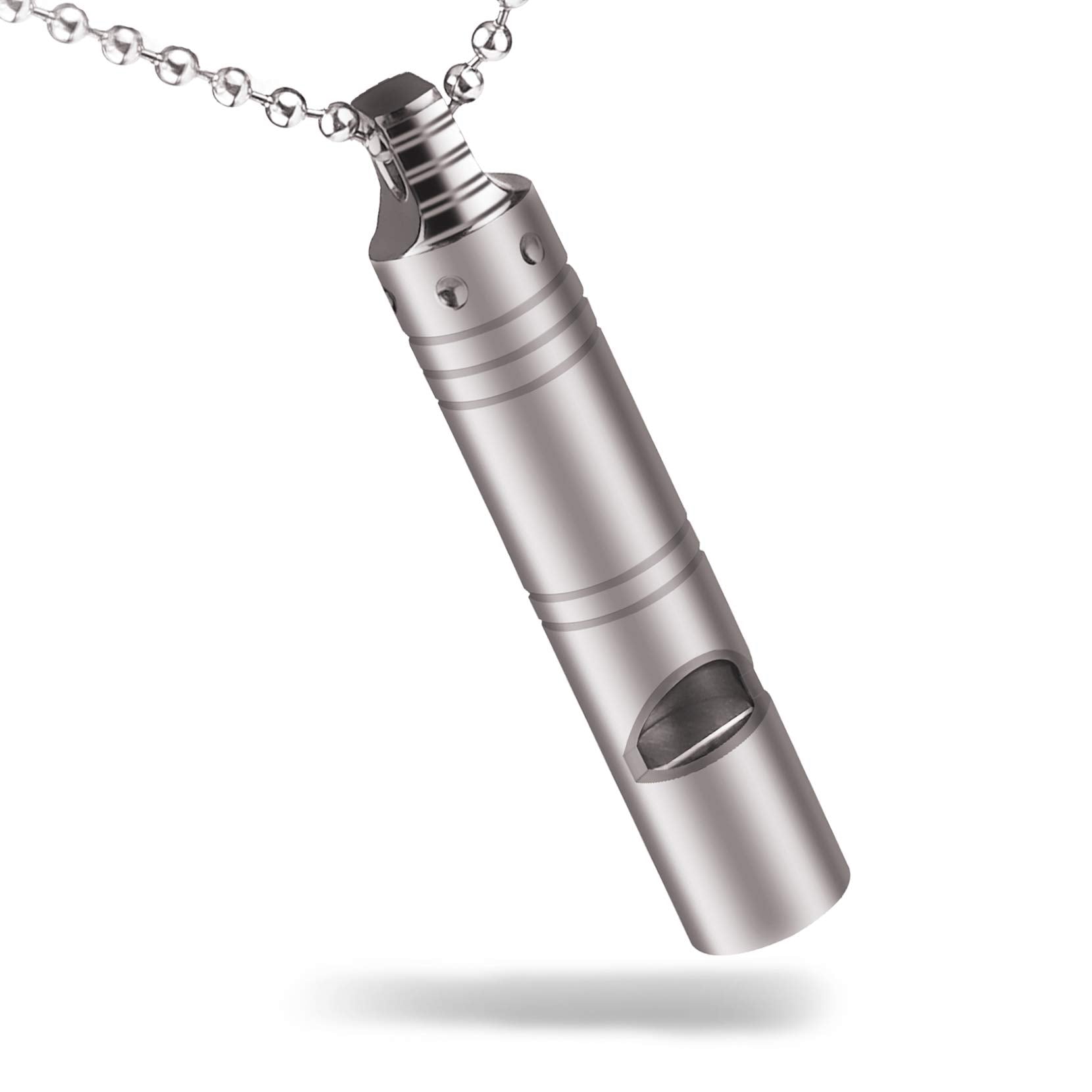 Autuveen Whistle Emergency,Titanium Whistle Necklace Keychain Loud up to 120db,Emergency Survival Whistles for Kids Women Men,Sa