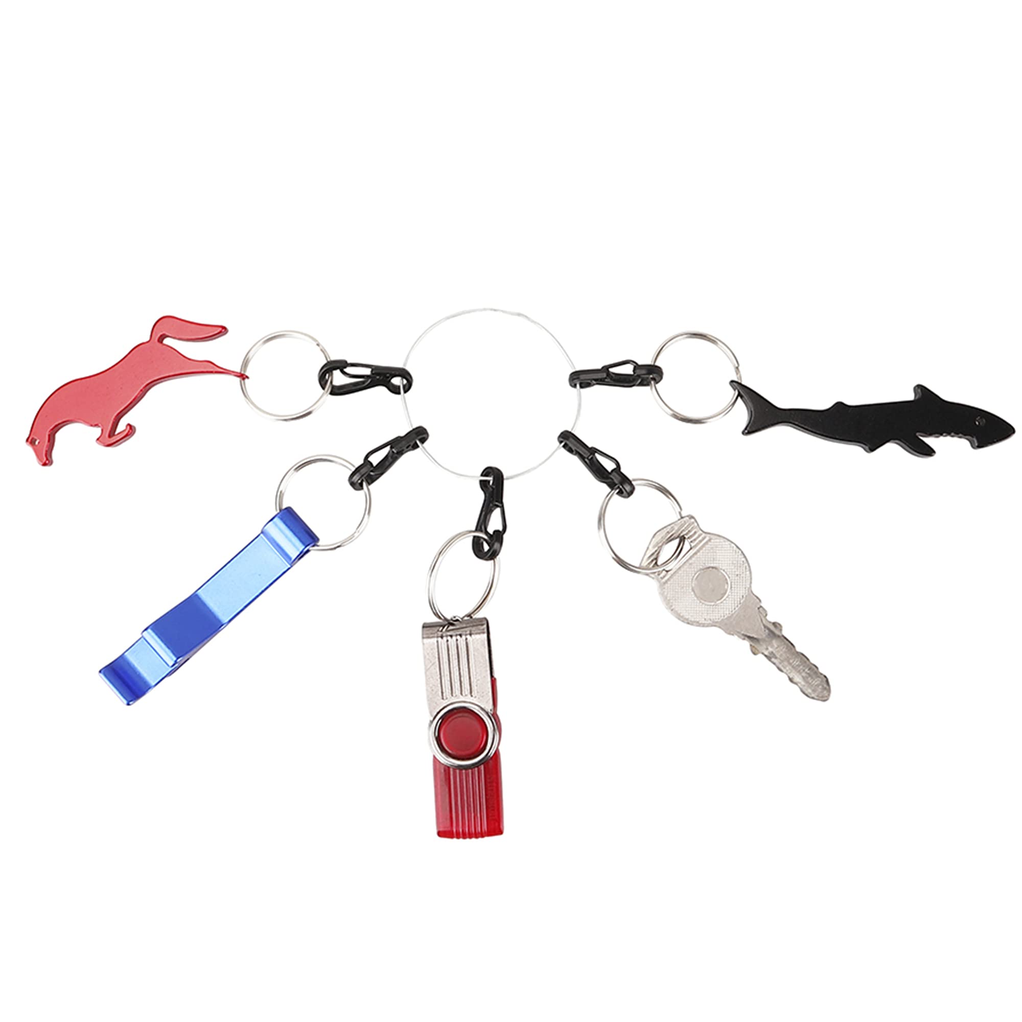 Swatom Mini Sf Alloy Carabiner Clip Tiny Spring Snap Hook Carabiners For Paracord Backpack Camping Bottle Using Keychains Access