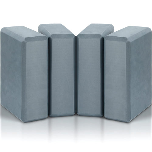 4 Pcs Yoga Blocks Soft EVA Foam Blocks Supportive Yoga Brick Non Slip Exercise Block Yoga Equipment for Pilates Exercise Workout