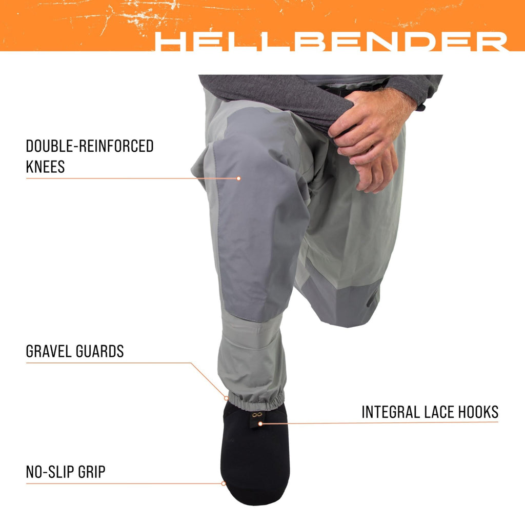 Frogg Toggs Mens Hellbender Breathable Stockingfoot Fishing Chest Wader, Slate/Gray, Large Us