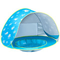Geerwest Beach Tent Toddlers Pool Tents Pop Up Portable Toys Sun Shelter Uv Protection Shade For Infant With Carry Bag (Blue)