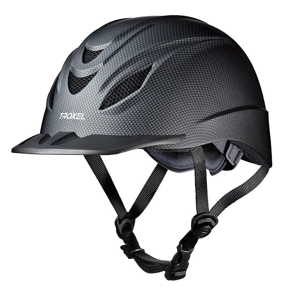 Troxel Intrepid Saddle Horse Riding Helmet, Low-Profile Adjustable Design, Safety Horseback Riding Gear, Medium (7-7-1/4), Carbo