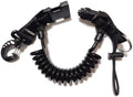 Cressi Coiled Lanyard for Securing Equipment to BCD - Quick Release - Lanyard with Split Ring and Snap - Designed in Italy